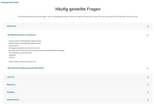 FAQ Manager – Accordion Template 2