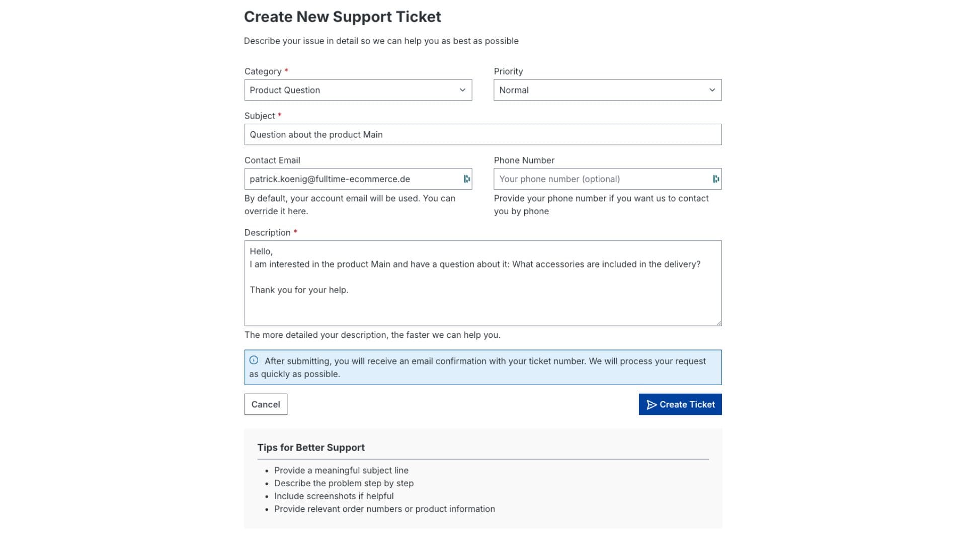 Kundenservice Center Pro – Screenshot 3