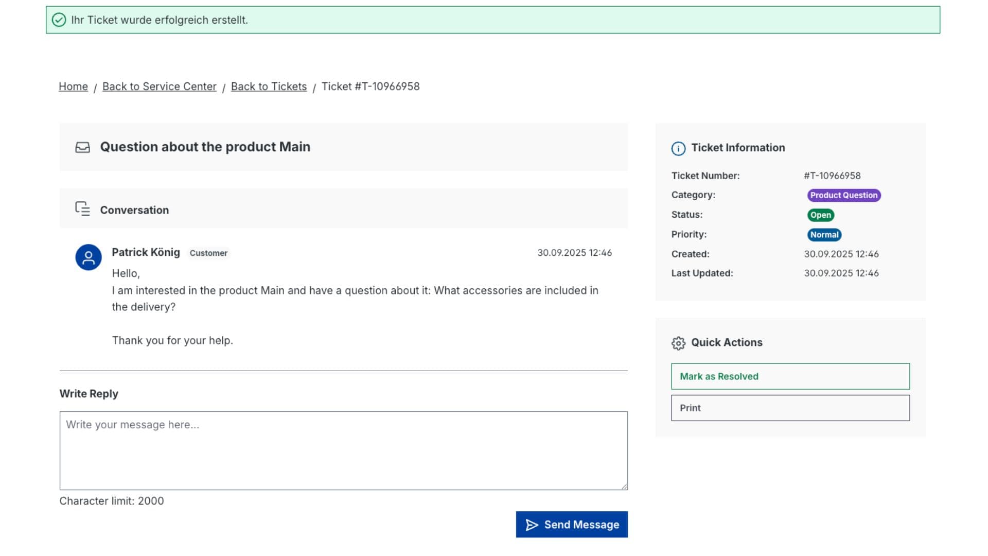 Kundenservice Center Pro – Screenshot 4