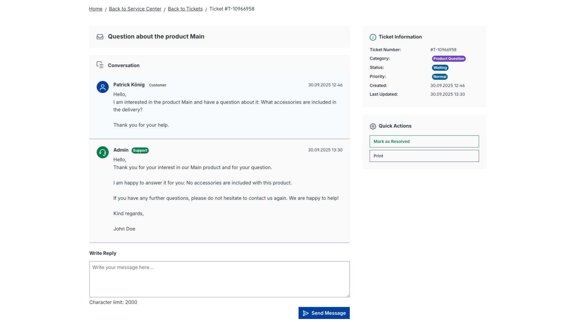 Kundenservice Center Pro – Screenshot 5