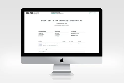 Warenkorb Upload pro Bestellung – Screenshot 4